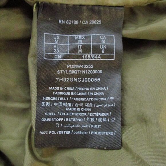 Guess Olive Green Appliqued Bomber Jacket - Picture 5 of 6